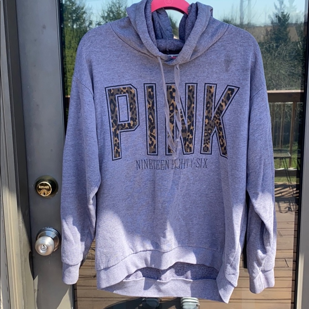 PINK gray hoodie